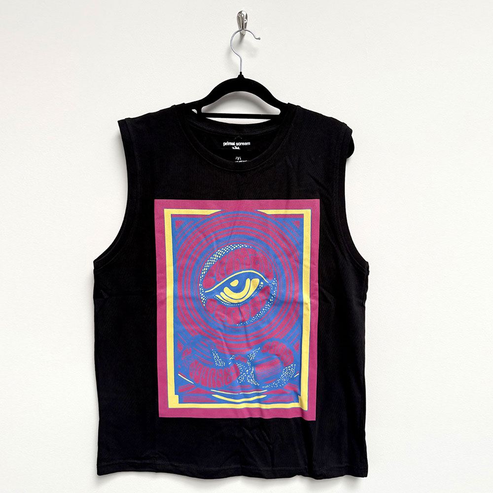 Primal Scream - Psychedelic Eye Débardeur - Noir